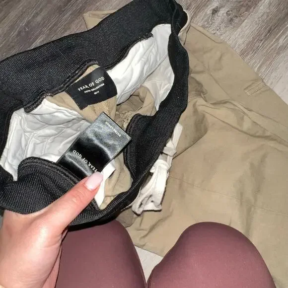 Fear of God Tan Khaki Track Pants Size XL - Picture 5 of 8